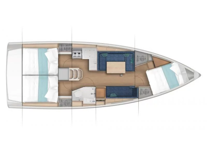 Sun Odyssey 380 (Red Kiss) Plan image - 2