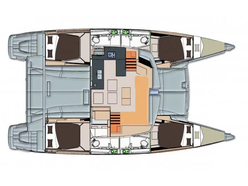 Helia 44 (Helia 44 - Only Skippered - Skipper fee not included in the price) Plan image - 2