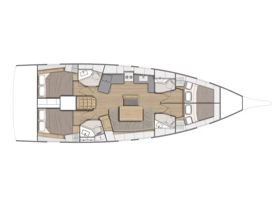 Oceanis 46.1 (Ellaida Built 2019) Plan image - 2