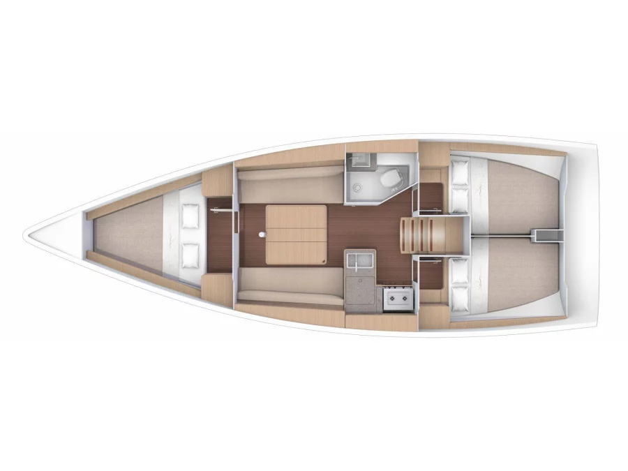 Dufour 360 Grand Large (Volpetta) Plan image - 12