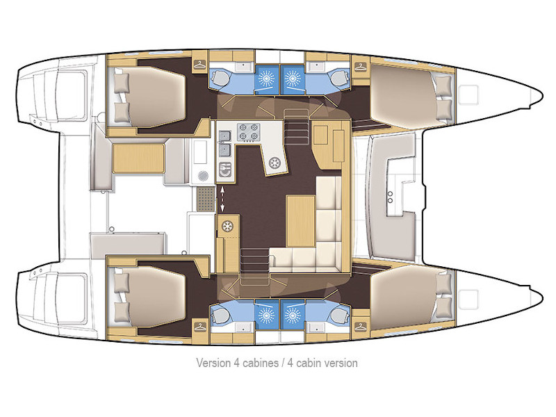 Photo #7 - Lagoon 450 Flybridge (Caliente) en Santorin - 13613