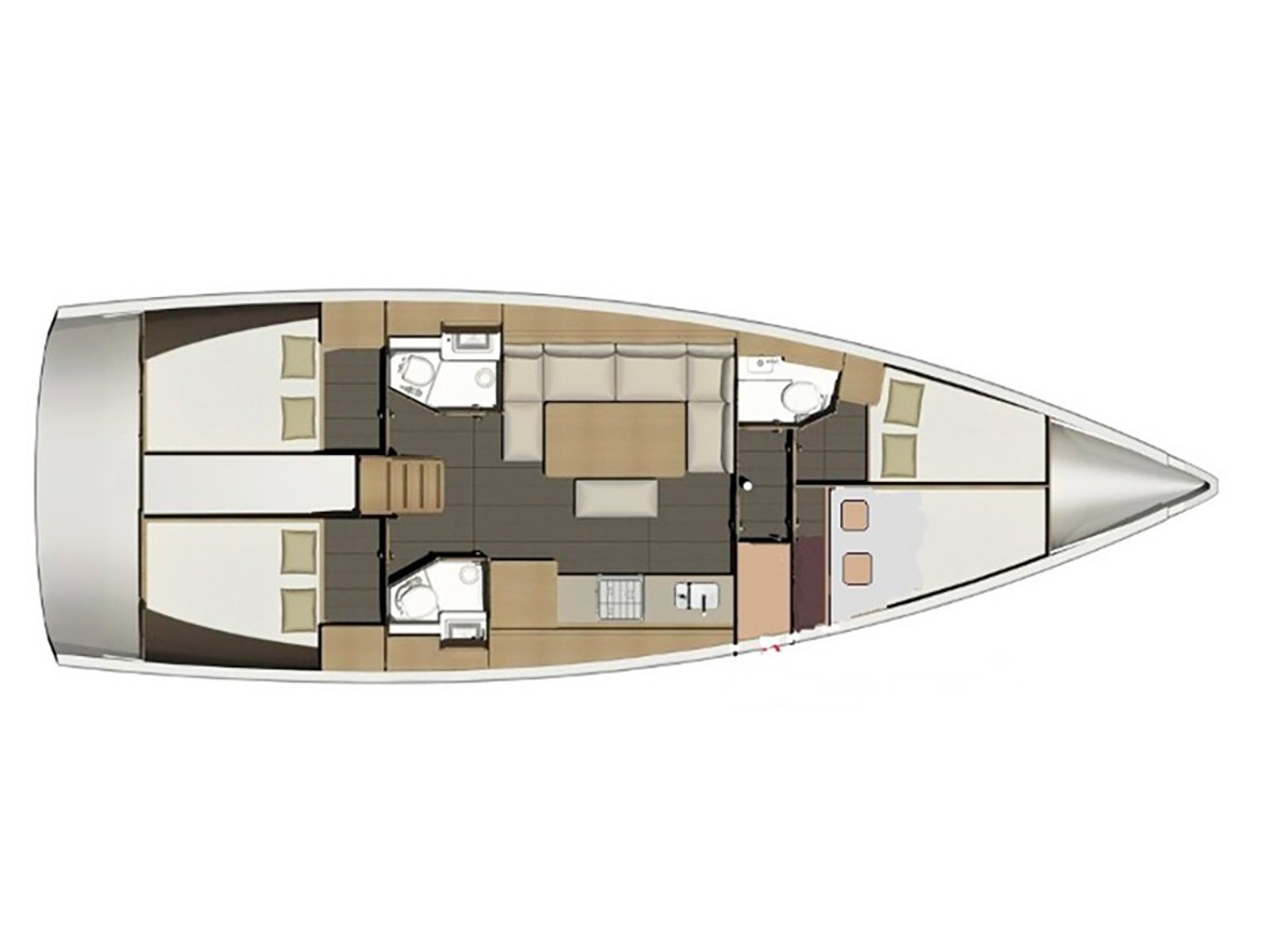 Photo #4 - Dufour 460 Grand Large (Genny) en Olbia - 21437