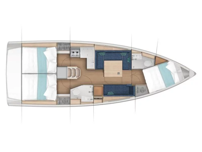 Sun Odyssey 380 (Red Kiss) Plan image - 2