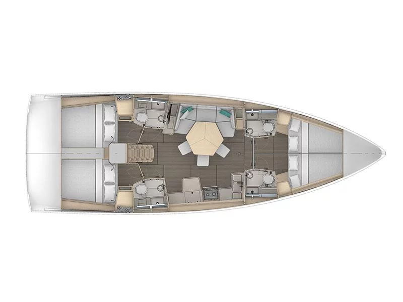 Dufour 44 (No name) Plan image - 2