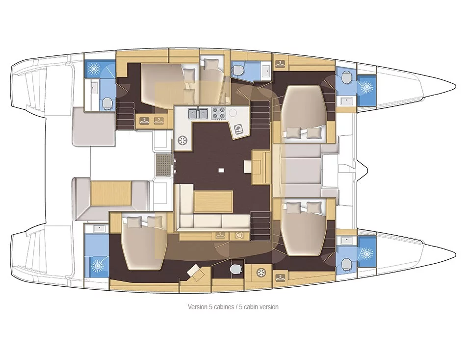 LAGOON 52F (LA DOLCE VITA) Plan image - 2