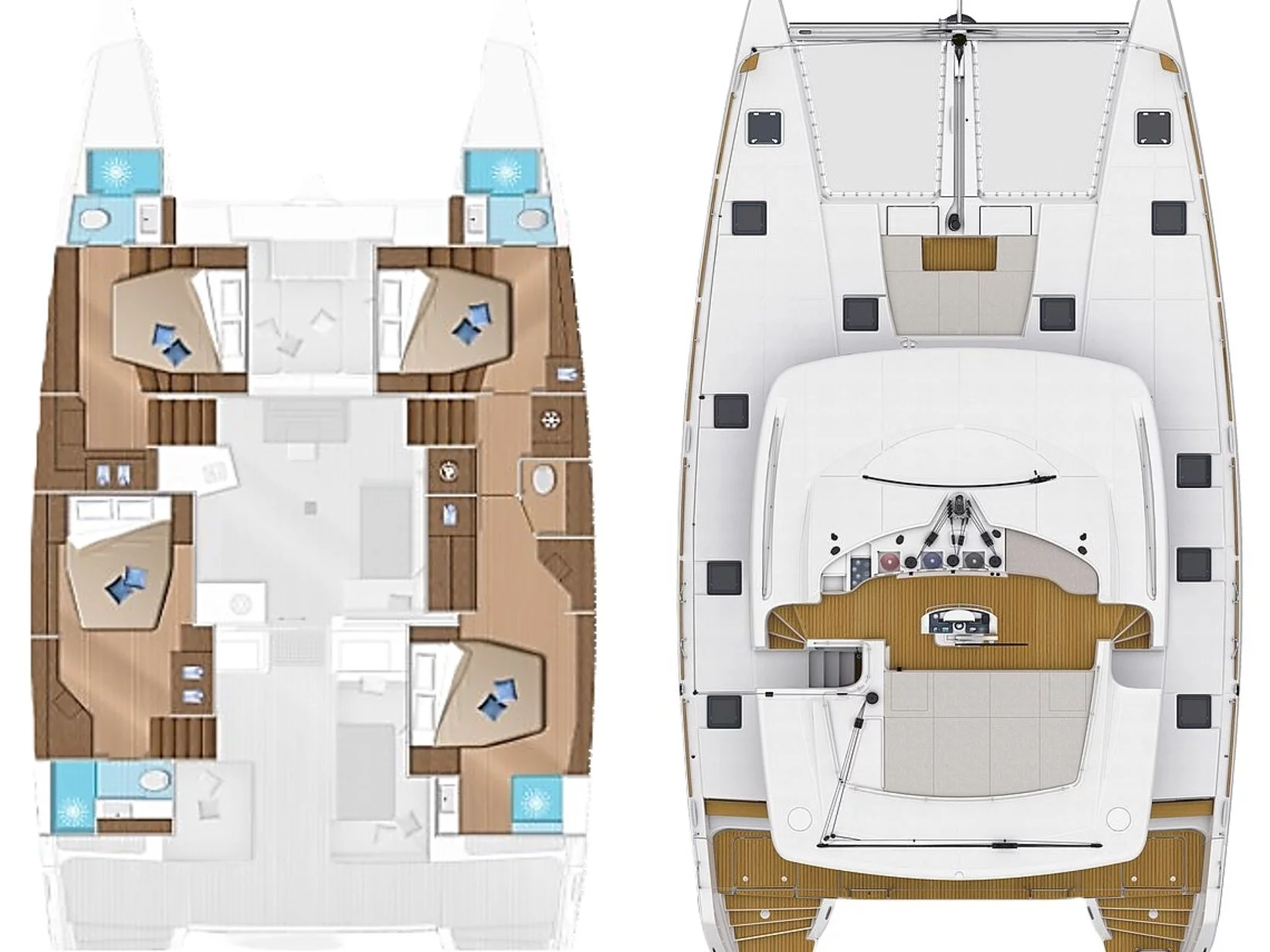 Lagoon 52 (White Pearl) Plan image - 3