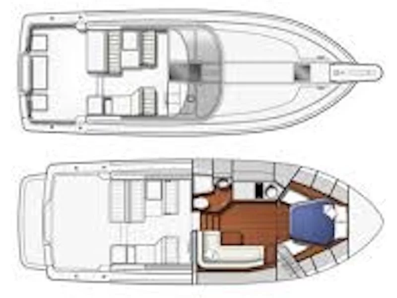 Pershing 33 (Napar - Available for daily charter only - 0 night) Plan image - 1