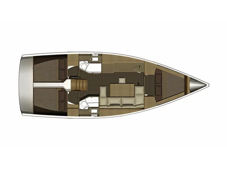 Dufour 382 GL (Major Tom) Plan image - 1