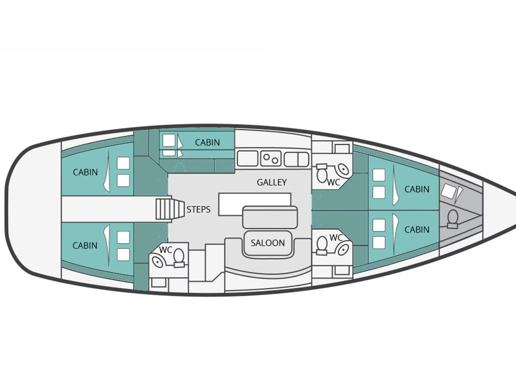 Cyclades 50.5 (ZORBA) Plan image - 2
