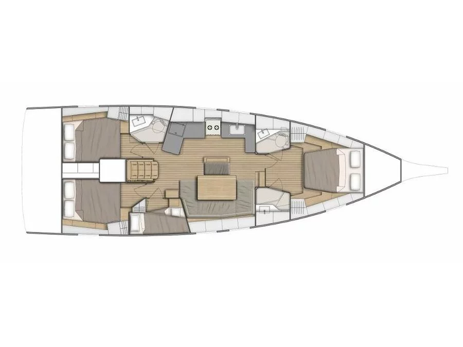 Oceanis 46.1 (Shine - First Line Performance ) Plan image - 2