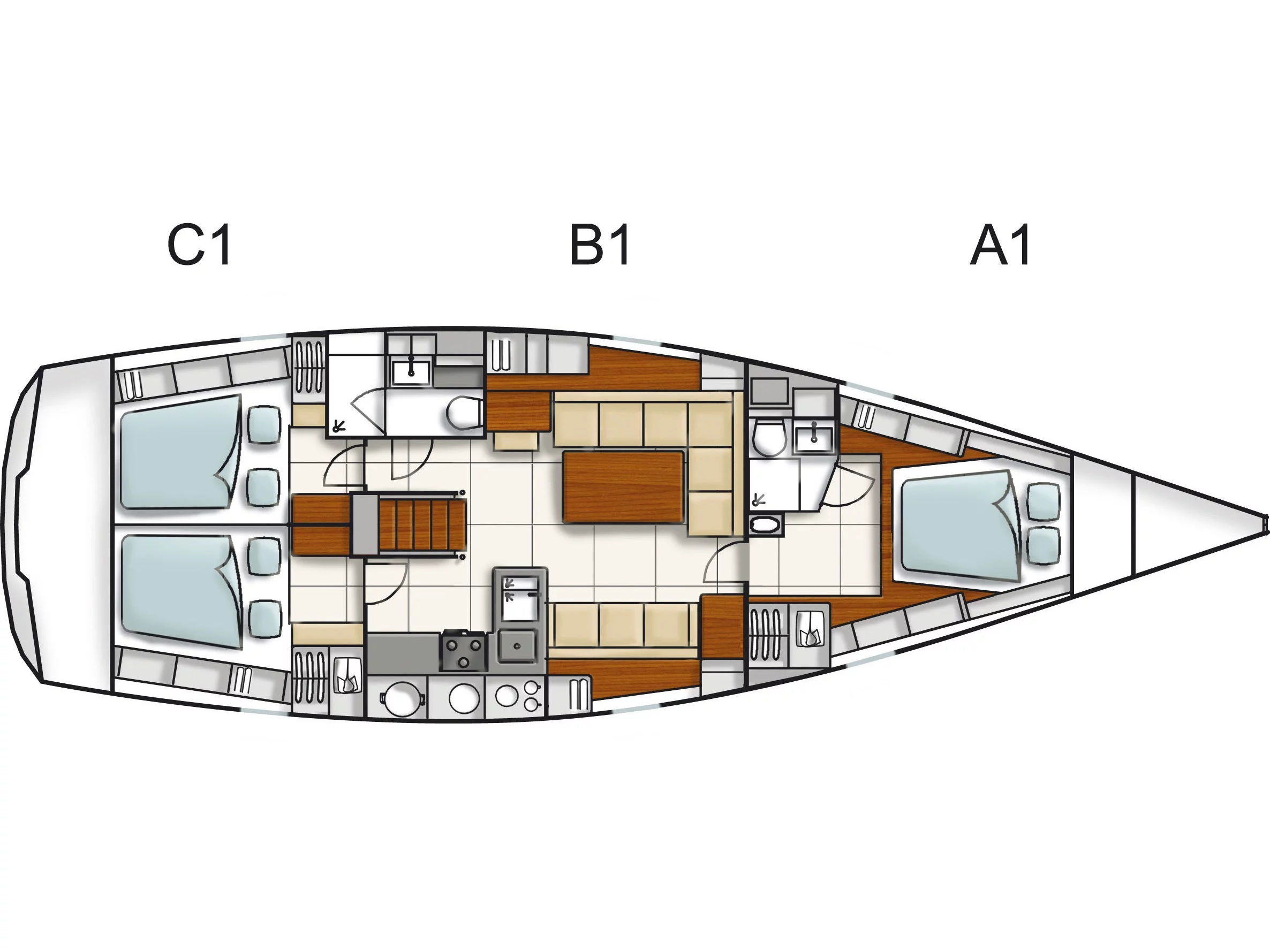 Hanse 470 (Ianira) Plan image - 6