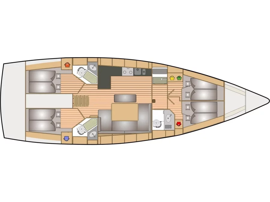 Bavaria Cruiser 46 (LOS ANGEL) Plan image - 10