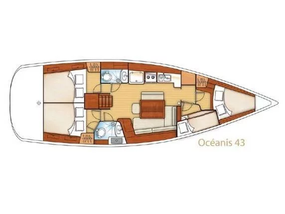 Oceanis 43 (Starcat) Plan image - 1
