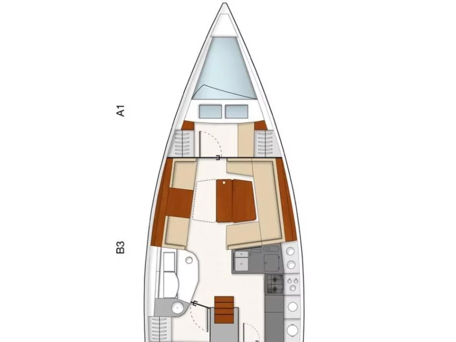 Hanse 385 (Kon-Tiki) Plan image - 4