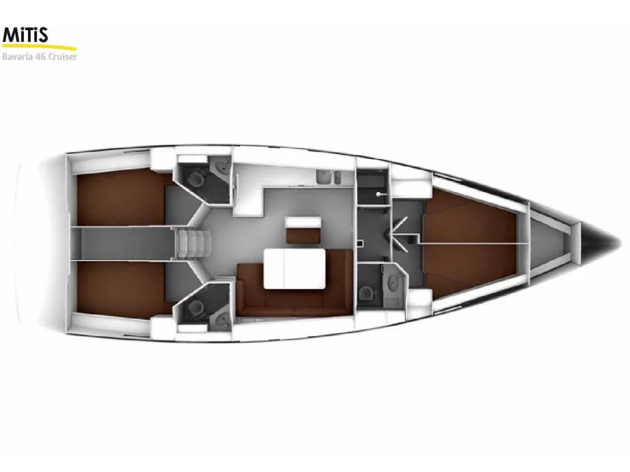 Bavaria 46 Cruiser (Zulu) Plan image - 1