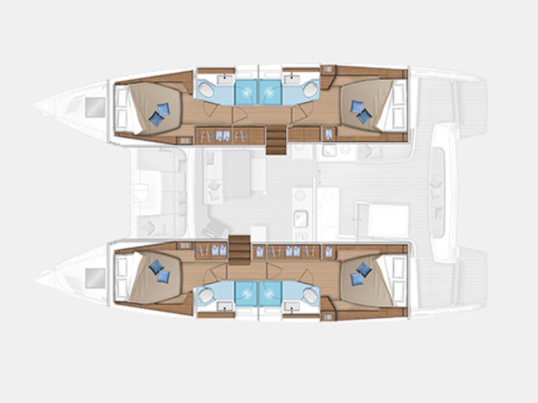 Photo #10 - Lagoon 46 Flybridge (PEGASUS) in Propriano - 15749