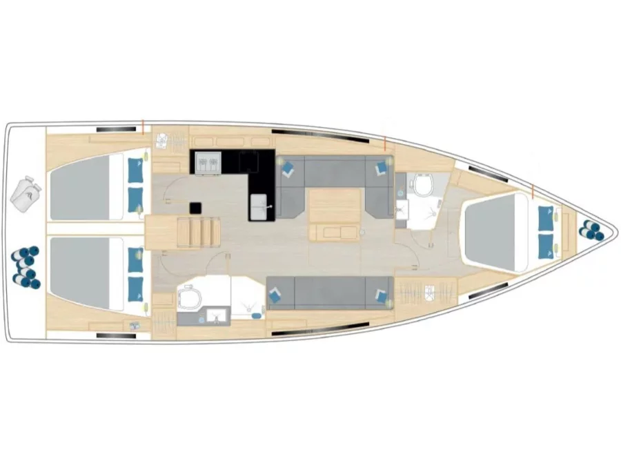 Hanse 410 (Nuvola) Plan image - 1