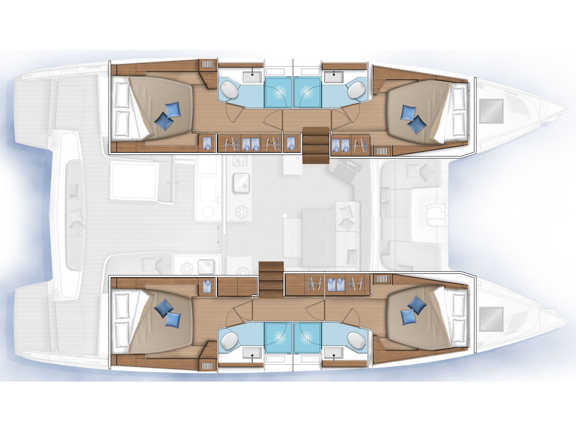 Photo #22 - Lagoon 46 (El Marita Brand New 2021 & Skippered) en Lefkada - 14642