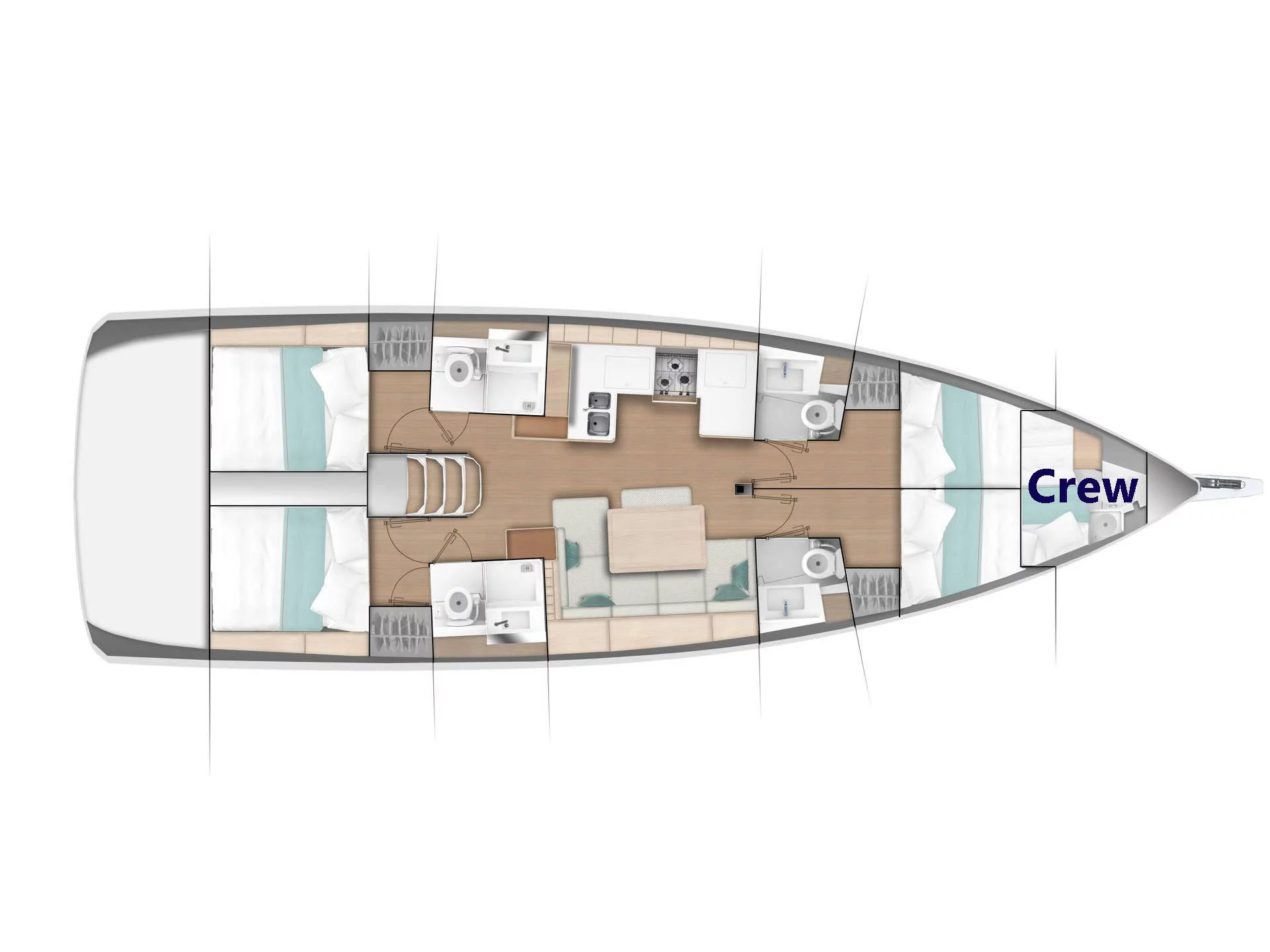 Sun Odyssey 490 (Don Carlo) Plan image - 2