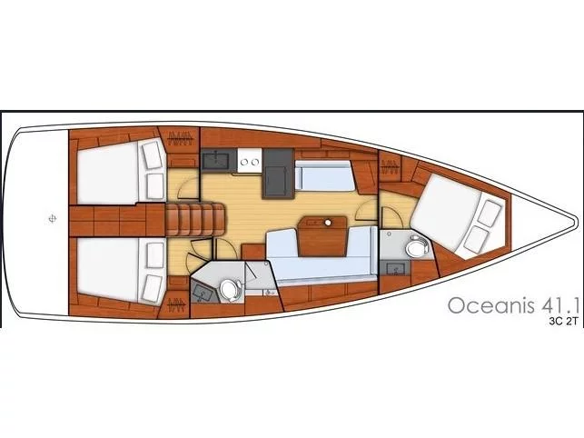Oceanis 41.1 (Gloria) Plan image - 4