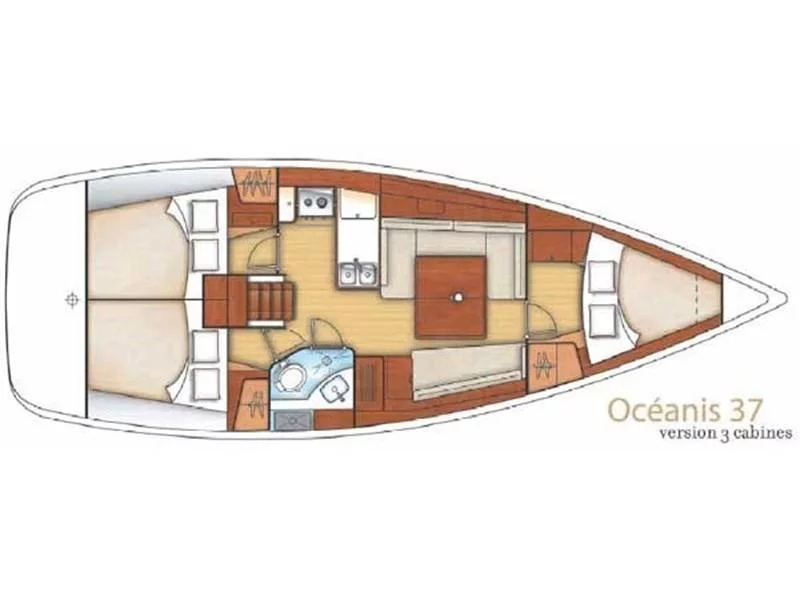 Oceanis 37 (Vassiliki (refit 2021)) Plan image - 1