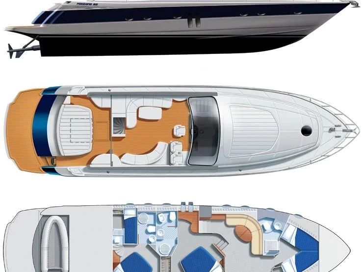 Pershing 64 (AQUAZOE) Plan image - 2