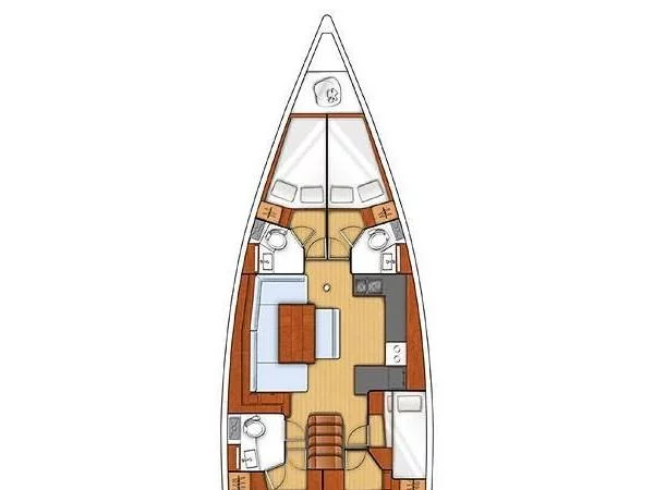 Oceanis 48 (Senza Fine )   ( A/C and Generator) Plan image - 2