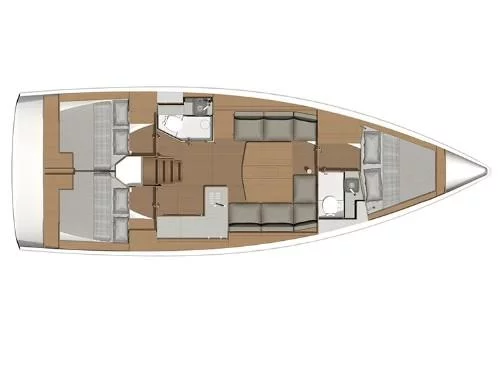 Dufour 390 Grand Large (LAL) Plan image - 3