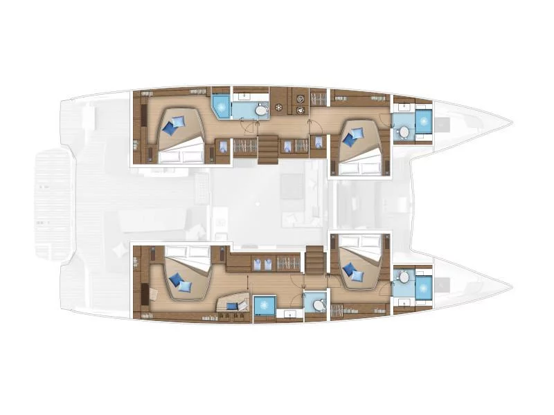 Lagoon 55 (2022) luxury owner version (PRINCESS S) Plan image - 10