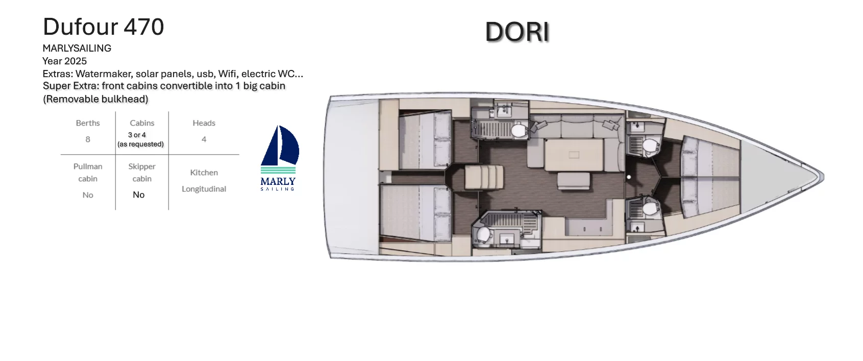 Dufour 470 (Dori)  - 2