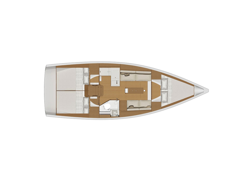 Photo #8 - Dufour 360 3 Cabin (Gracia) in Fethiye - 16536