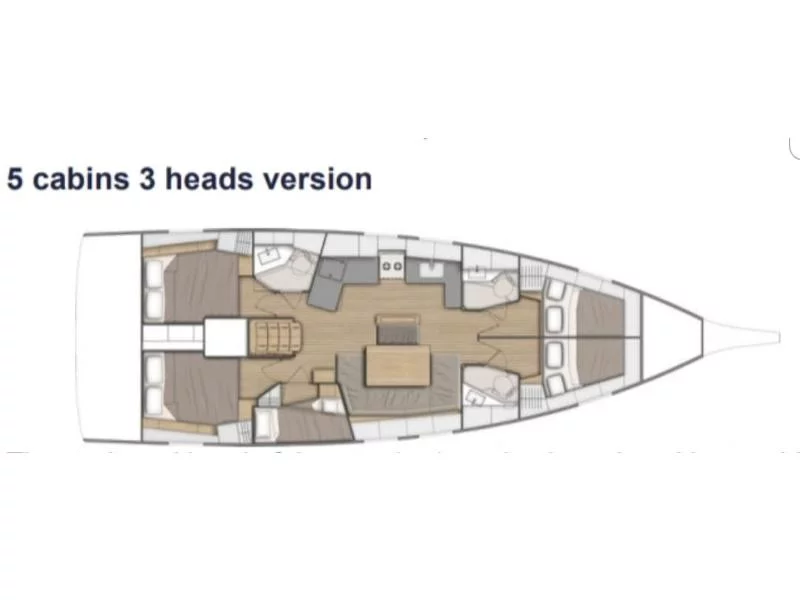 Oceanis 46.1 (Anemos (A/C , Generator 8kVA, Solar Panels, Bow Thruster, BBQ)) Plan image - 10
