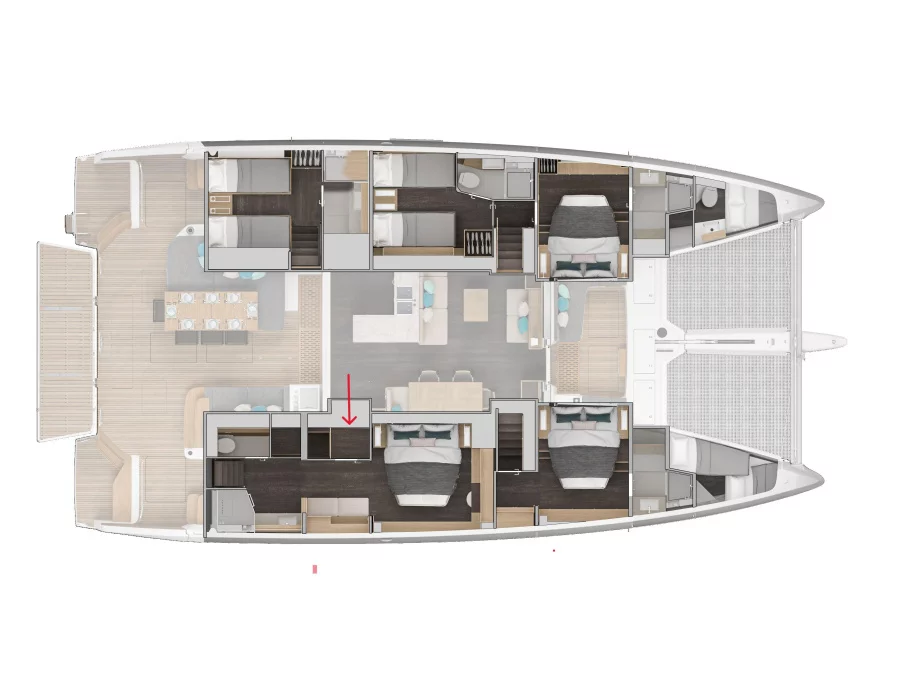 Lagoon 60 Luxury owner version (PRINCESS KARLA) Plan image - 11