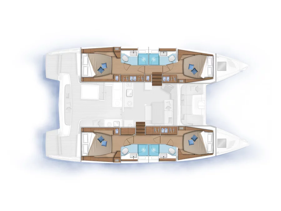 Lagoon 46 (FRIEDA - skippered / crewed) Plan image - 10