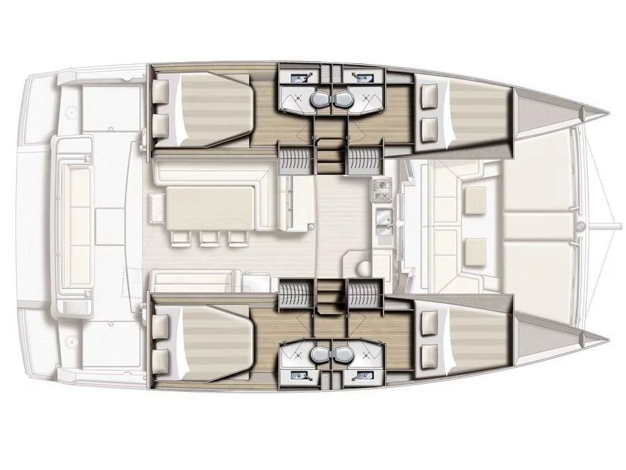Bali 4.1 (MEDUSA I (generator, air condition, 1 SUP free of charge)) Plan image - 1