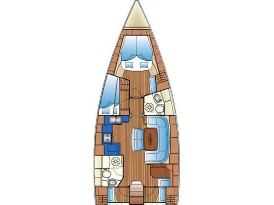 Bavaria 46 (Antipaxos) Plan image - 3