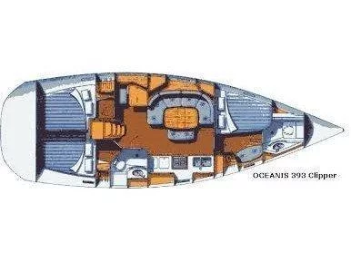 Oceanis 393 (Cilantro) Plan image - 1