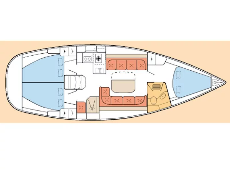 Bavaria 37 Cruiser (Big Blue Horizon) Plan image - 1