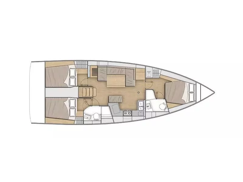Oceanis 40.1 (3cab) (Leo) Plan image - 6