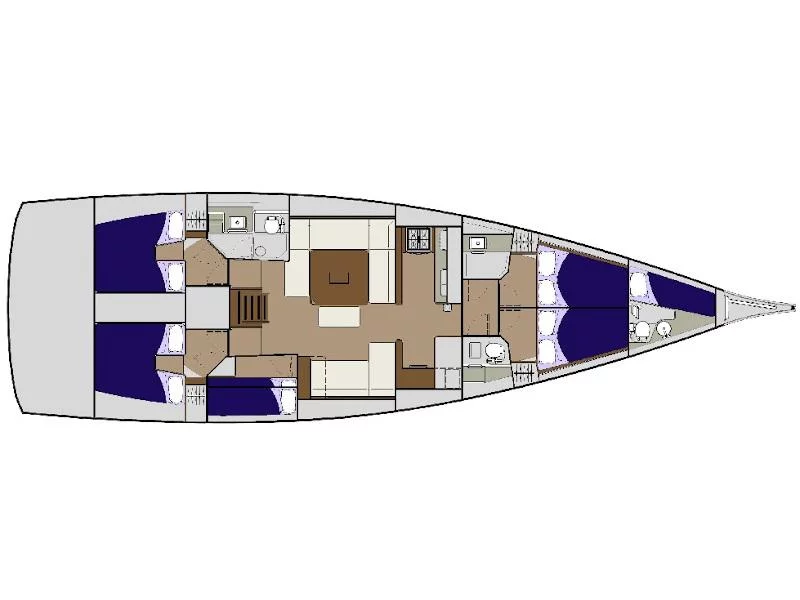 Dufour 56 Exclusive (BARMALEY) Plan image - 7