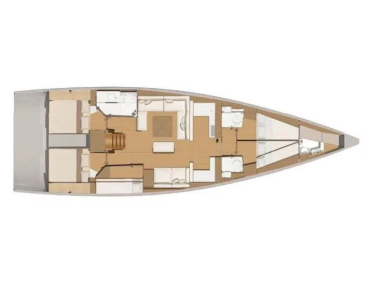 Dufour 56 Exclusive (Caterina) Plan image - 2