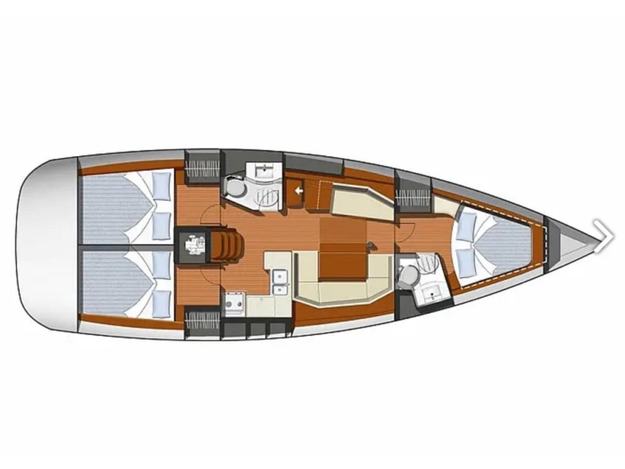 Photo #6 - Sun Odyssey 43 (Perle Noire) in Paros - 20960
