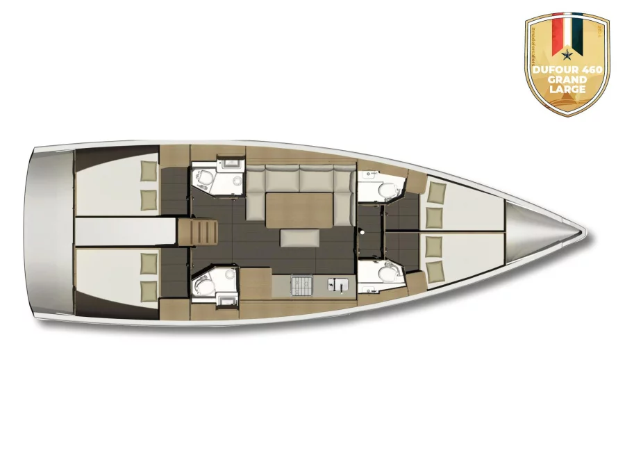 Dufour 460 Grand Large (Stretto) Plan image - 27