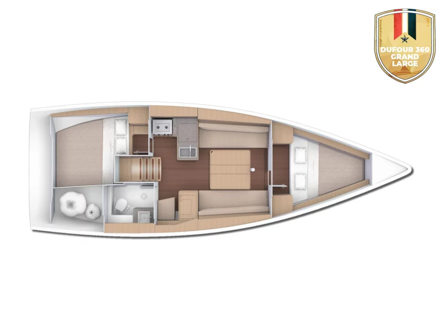 Dufour 360 Grand Large (Layla) Plan image - 3