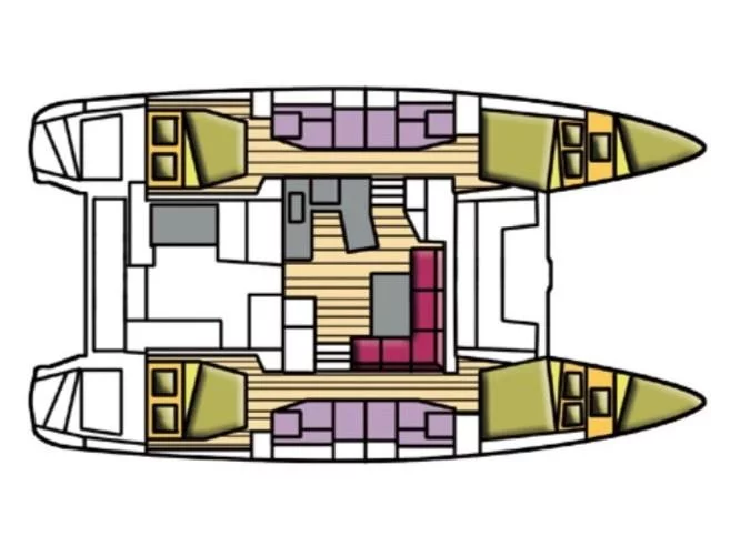 Lagoon 42 (Nereide) Plan image - 1