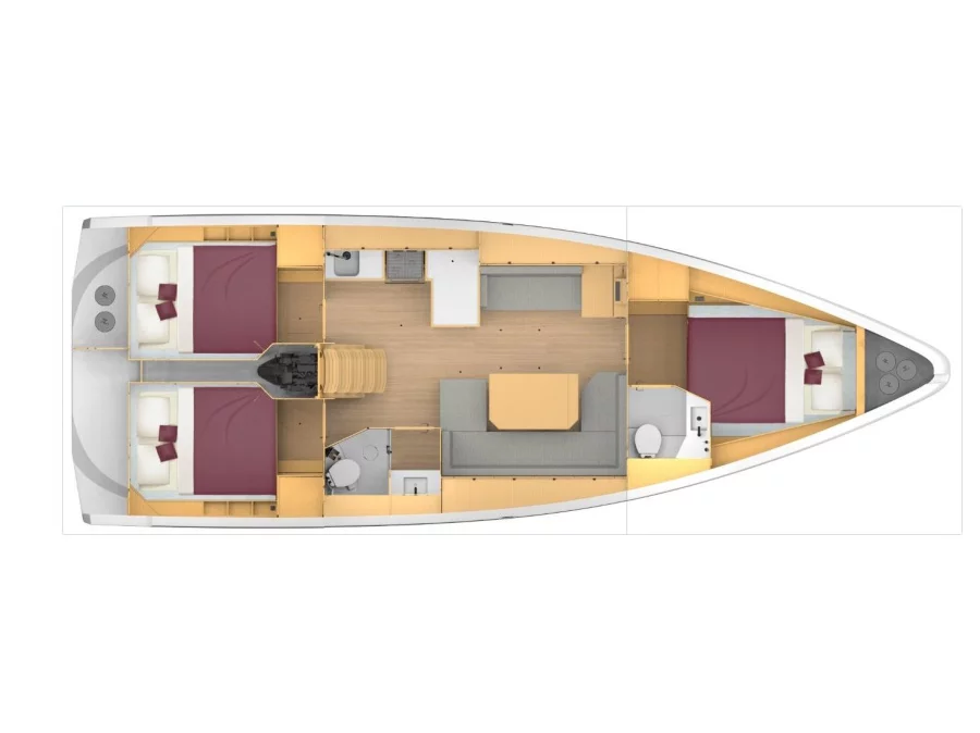 Bavaria C42 (Athos) Plan image - 2