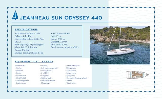 Sun Odyssey 440 (Eleni)  - 4