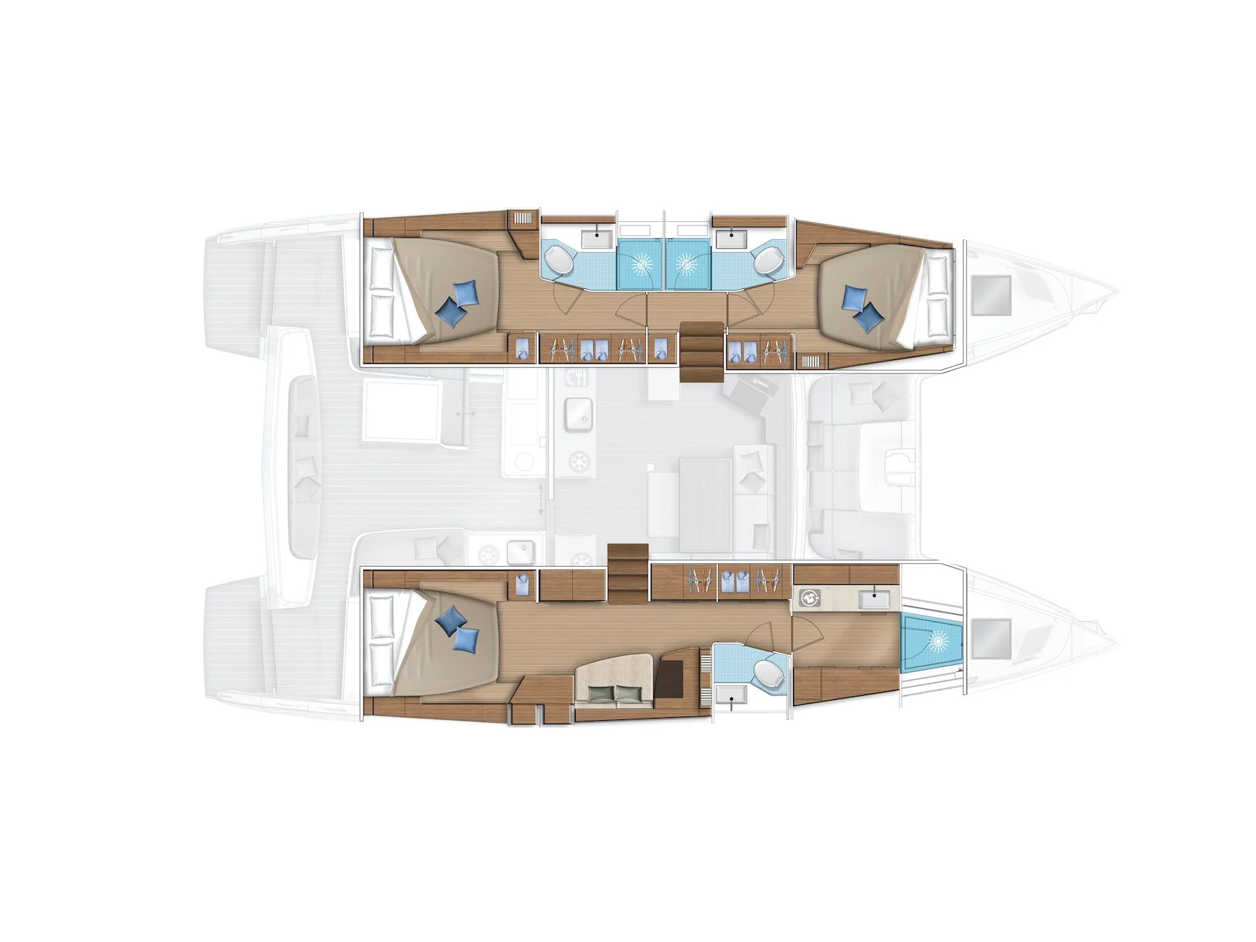 Lagoon 46 OW (BYC PARATY) Plan image - 3