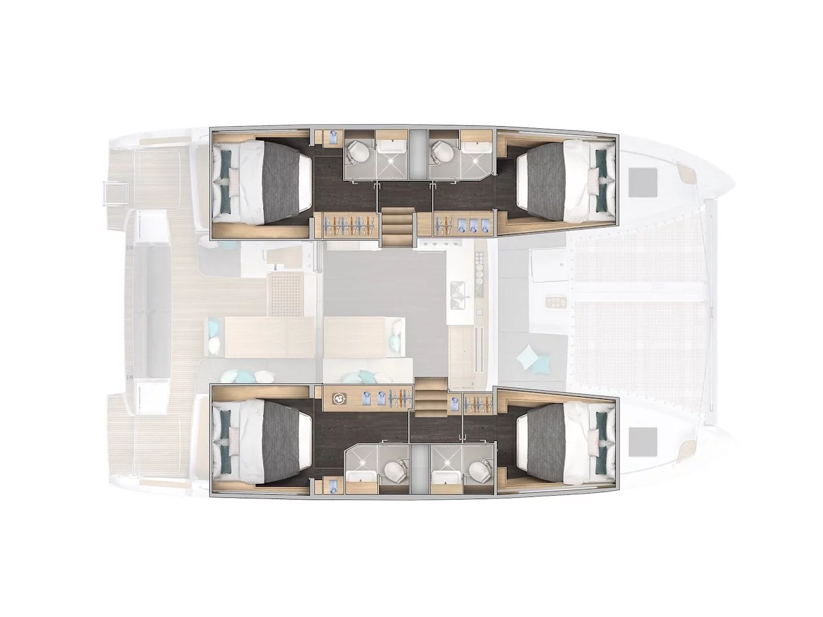 Lagoon 43 (Olandese Volante) Plan image - 4