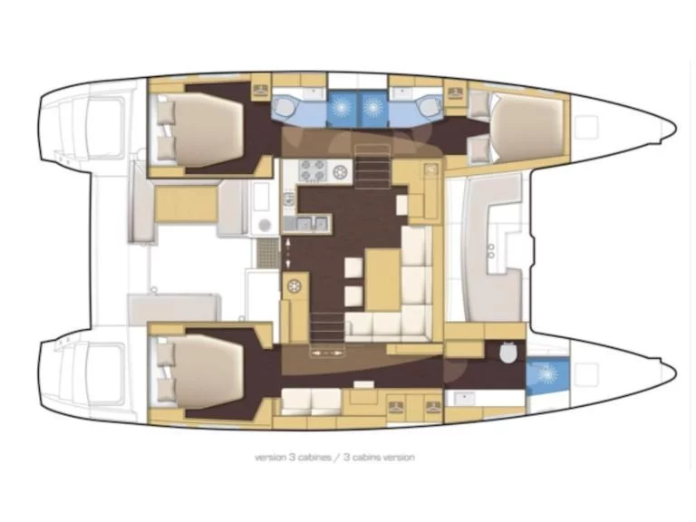 Lagoon 450  Fly Owner Version (QUICON) Plan image - 9